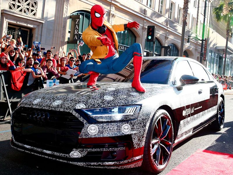 El nuevo Audi A8, invitado sorpresa en el estreno mundial de ‘Spider-Man: Homecoming’